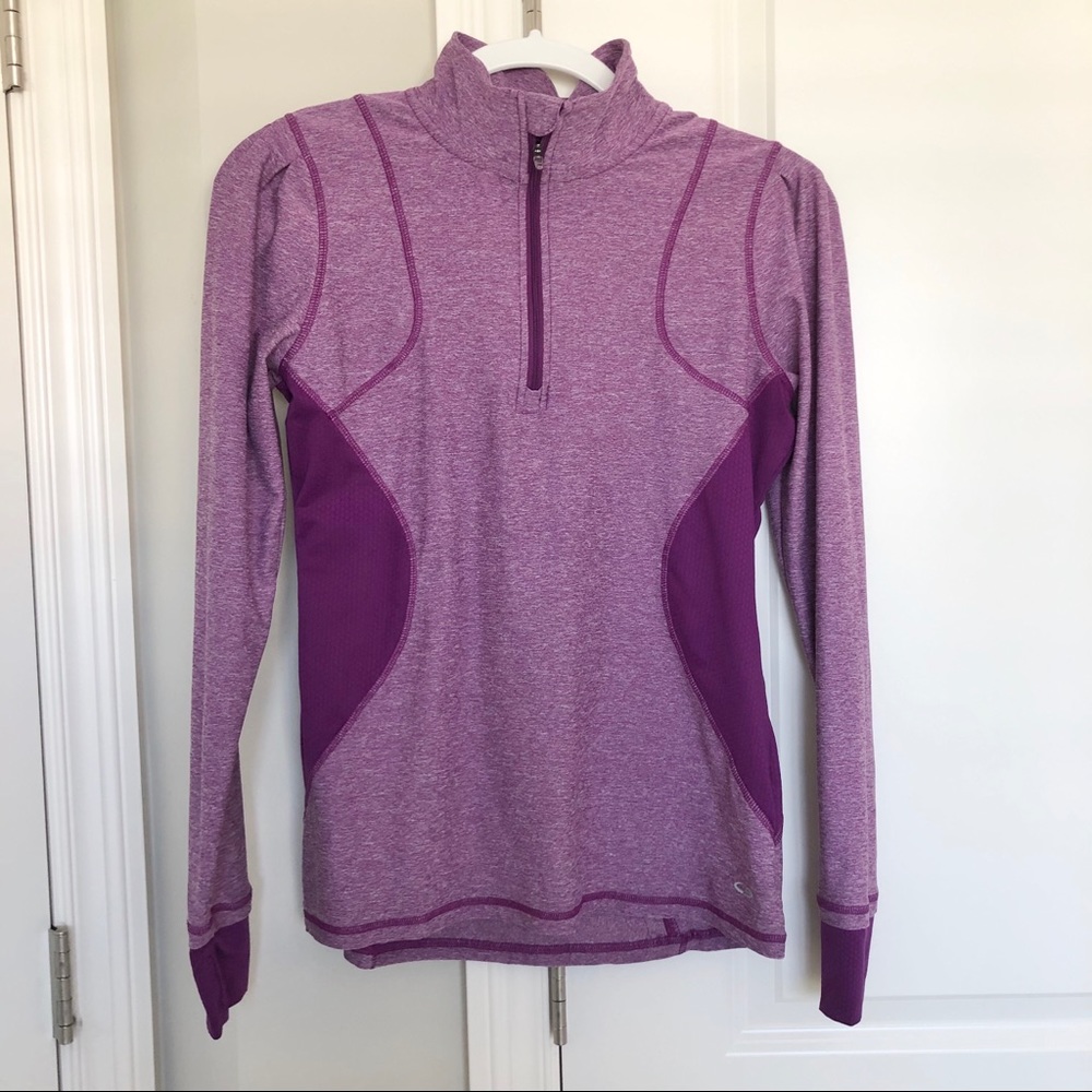 Champion Jacket Athletic 1/4 Zip Pullover Purple